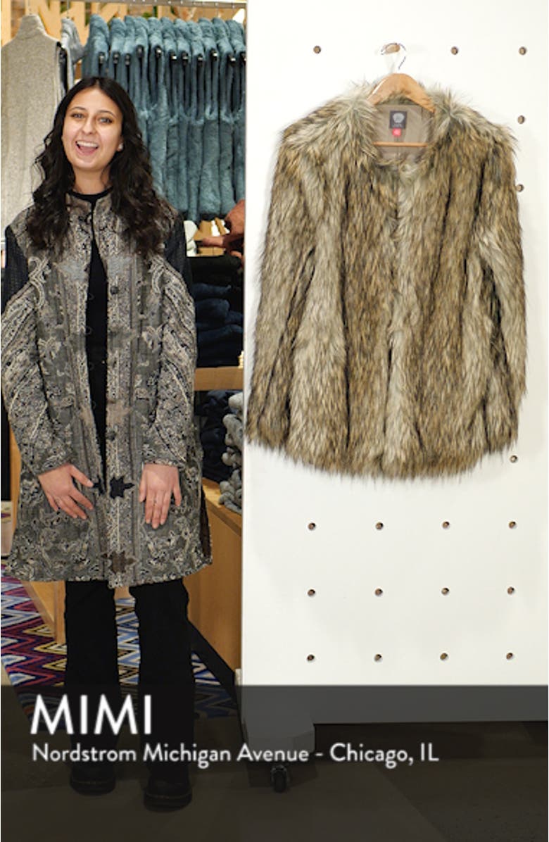 Faux Fur Kiss Front Jacket, sales video thumbnail