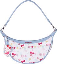 SANRIO HELLO KITTY Floral Print Top Zip Shoulder Bag