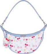 SANRIO HELLO KITTY Floral Print Top Zip Shoulder Bag