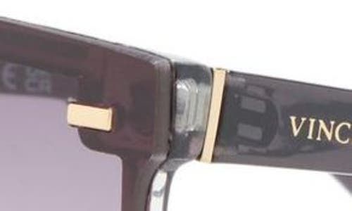 Vince Camuto 143mm Gradient Flat Top Shield Sunglasses In Brown