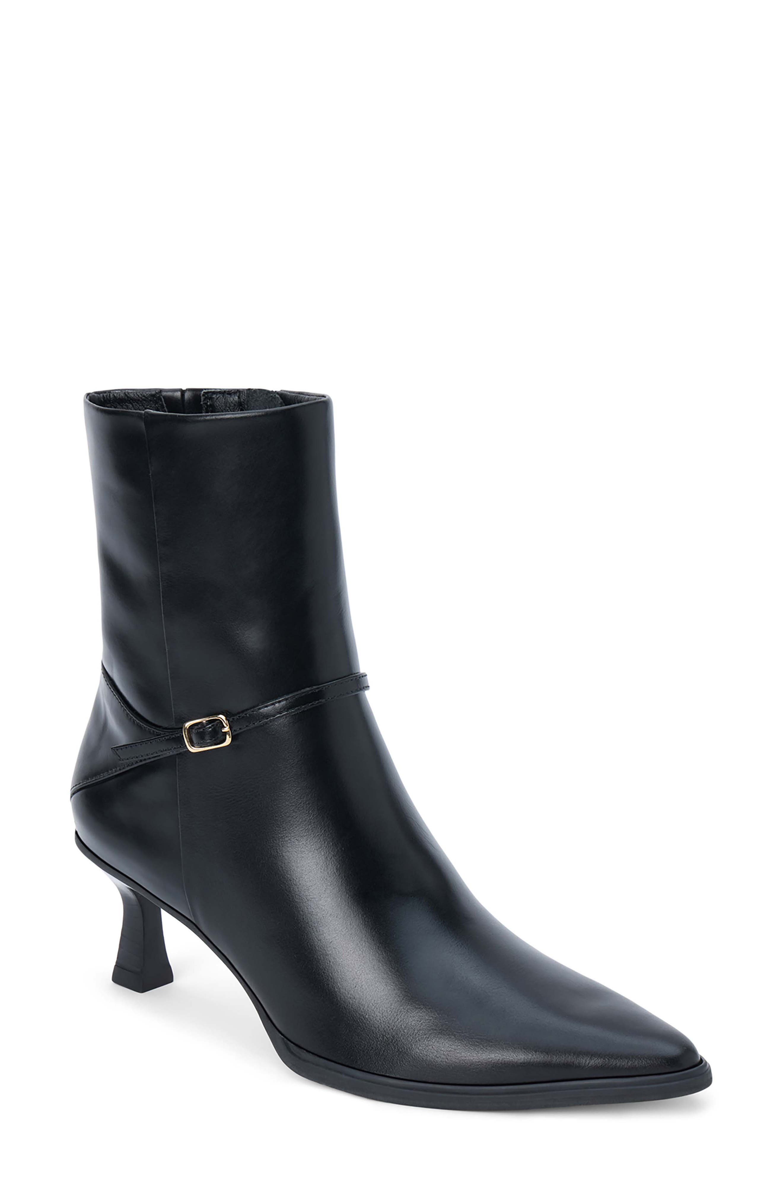 Matisse Ilana Pointed Toe Bootie, Main, color, Black