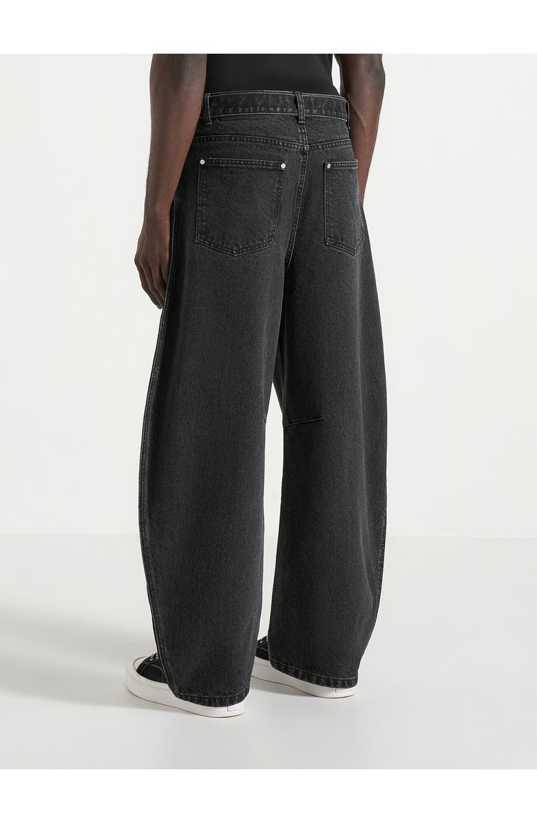 Manière De Voir Xander Barrel Leg Jeans, Alternate, color, Black
