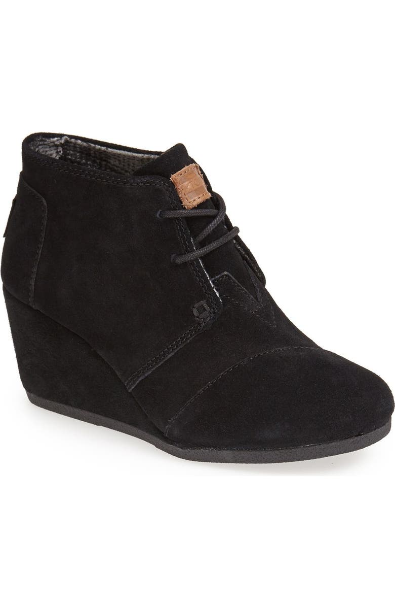 TOMS 'Desert' Wedge Bootie, Main, color,