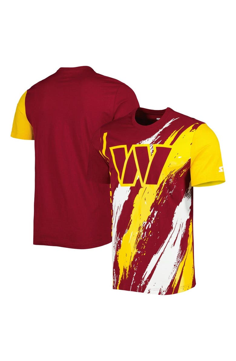 STARTER Men's Starter Burgundy Washington Commanders Extreme Defender T-Shirt, Main, color, 