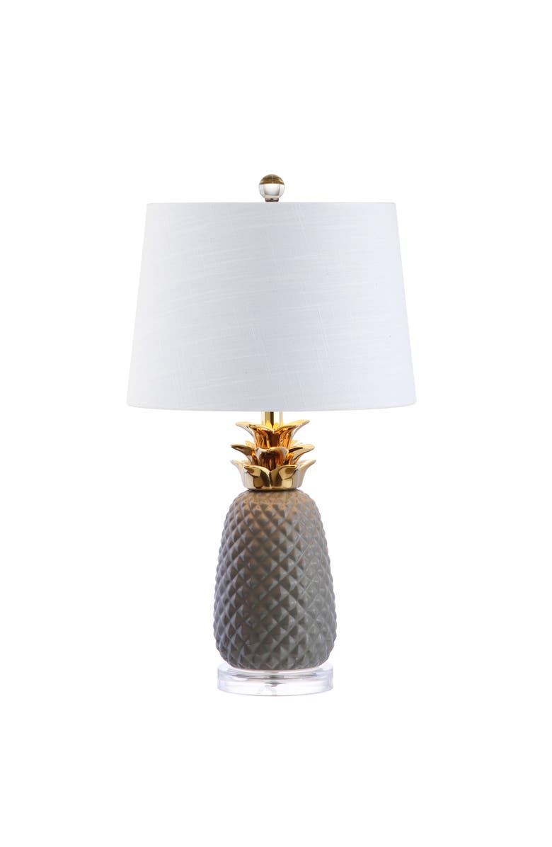 JONATHAN Y Pineapple Ceramic LED Table Lamp, Main, color,