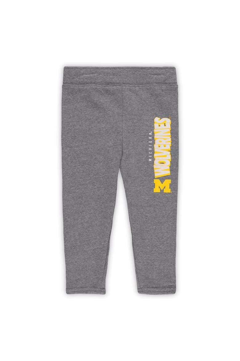 Girls Toddler Michigan Wolverines Clubhouse Pullover Hoodie and Legging Set, Alternate, color, Navy