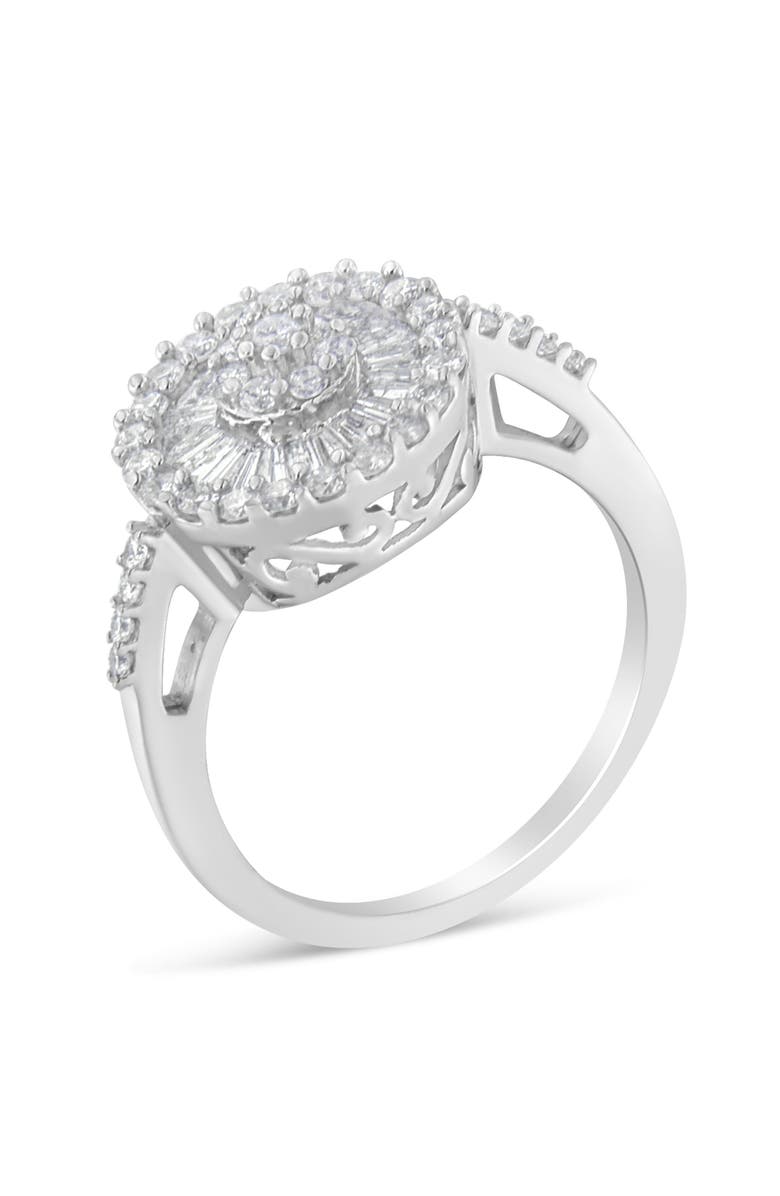Haus of Brilliance 10KT White Gold 1.0 cttw Diamond Cocktail Ring, Alternate, color, White