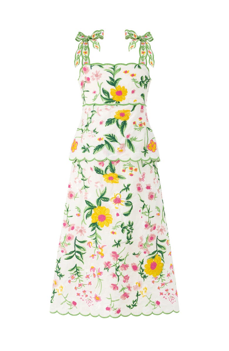 Marlo Kids Kaylee Cotton Embroidered Maxi Dress, Main, color, Floral