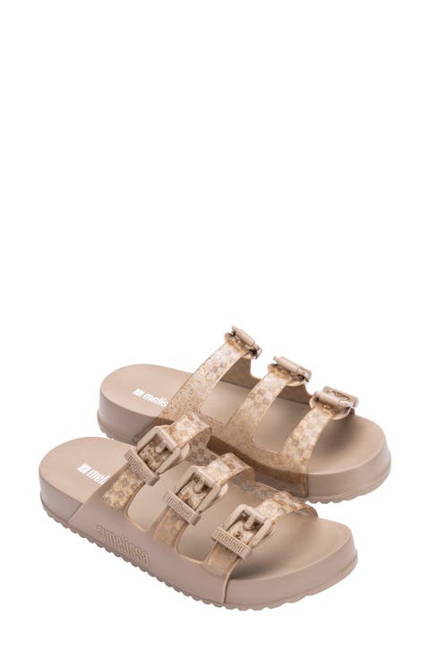 Cozy Stripes Platform Slide Sandal (Women)