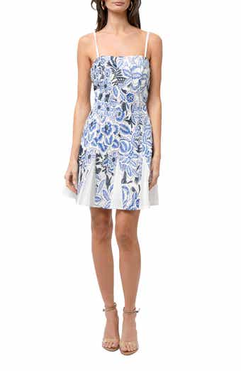 Adelyn Rae Bruan Embroidered Fit & Flare Minidress