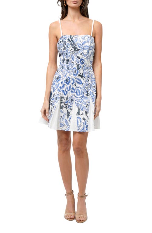 ADELYN RAE ADELYN RAE BRUAN FIT & FLARE MINIDRESS 