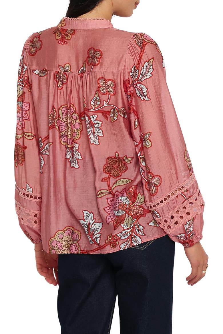 Eugenia Button-Up Shirt, Alternate, color, PINK FLORAL