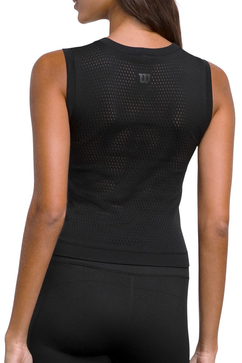 Pro Seamless Tank, Alternate, color, BLACK