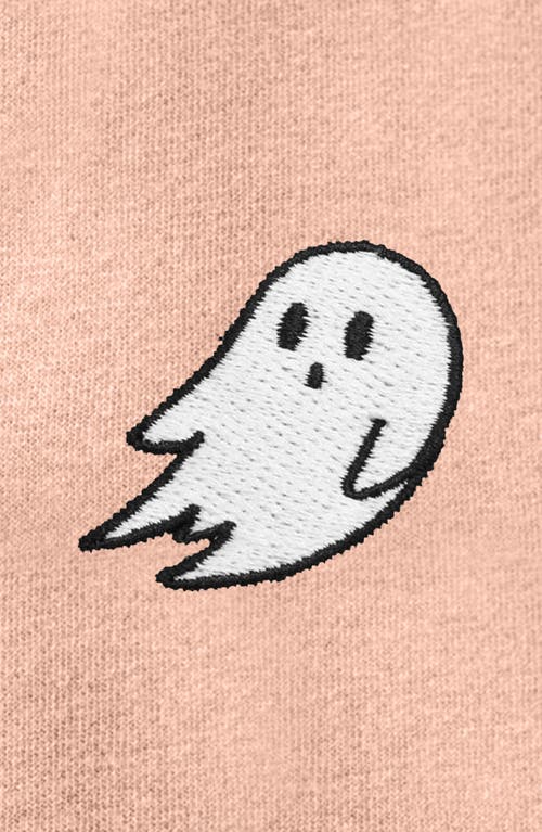 Dalix Ghost Zip Fleece Hoodie In Blush
