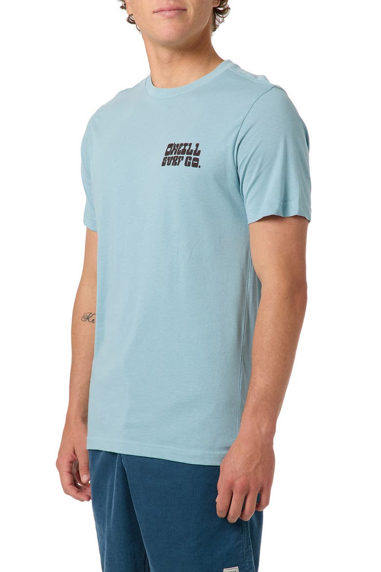 De La Cruzer Classic Cotton Graphic T-Shirt, Alternate, color, STONE BLUE