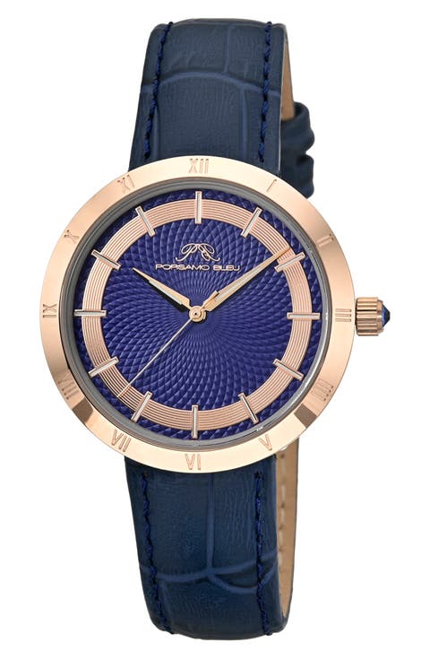 Monroe Leather Strap Watch