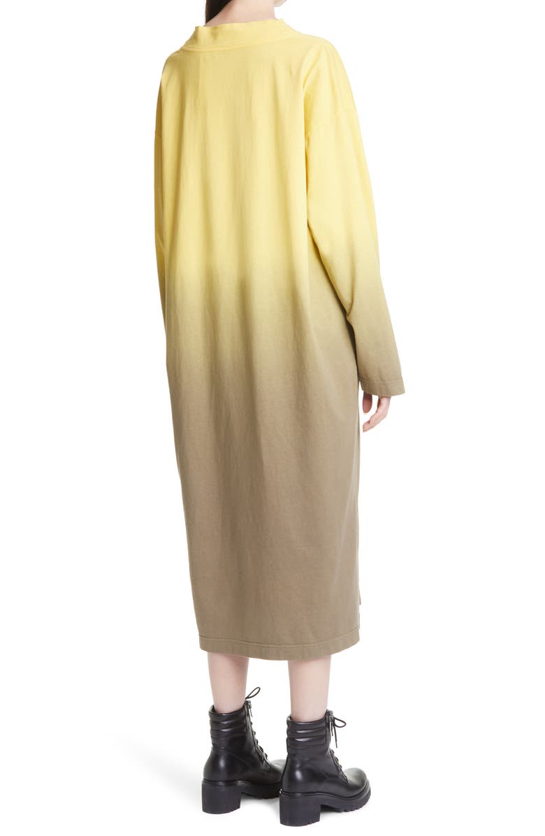 Moncler Genius 1 Moncler JW Anderson Dégradé Dip Dye Long Sleeve Dress, Alternate, color, 