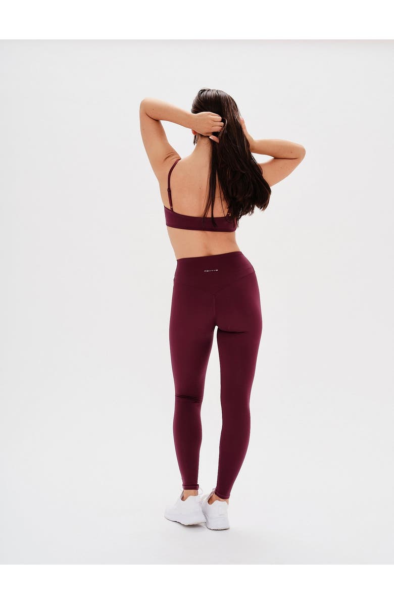REVYVE ACTIVE High-Waisted Legging, Alternate, color, Mulberry Merlot