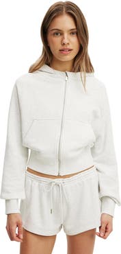 COTTON ON BODY Women's Active Raglan Zip Through Hoodie