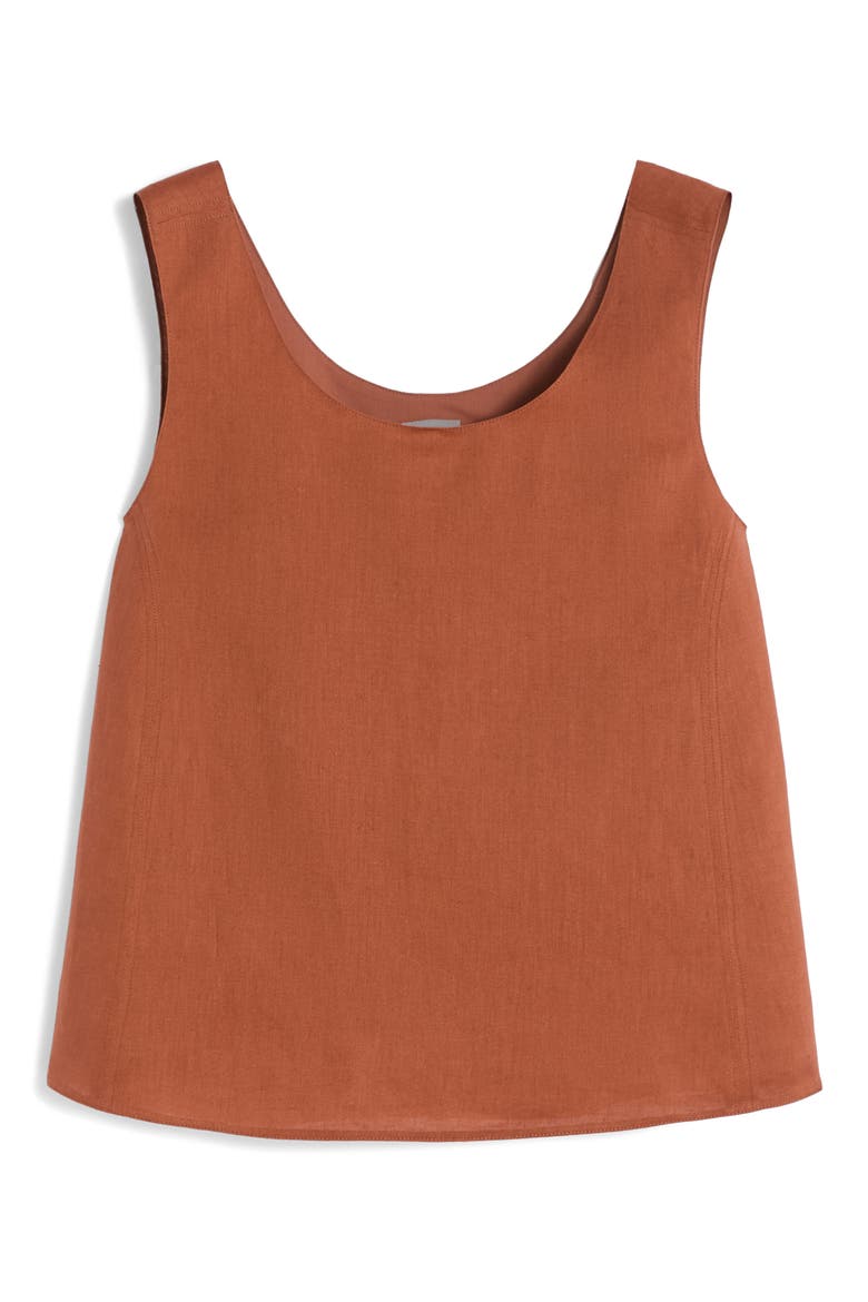 Dorico Linen Canvas Top, Alternate, color, RUST