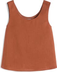 MM by Max Mara Dorico Linen Canvas Top
