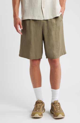 Topman Wide Leg Linen Blend Shorts