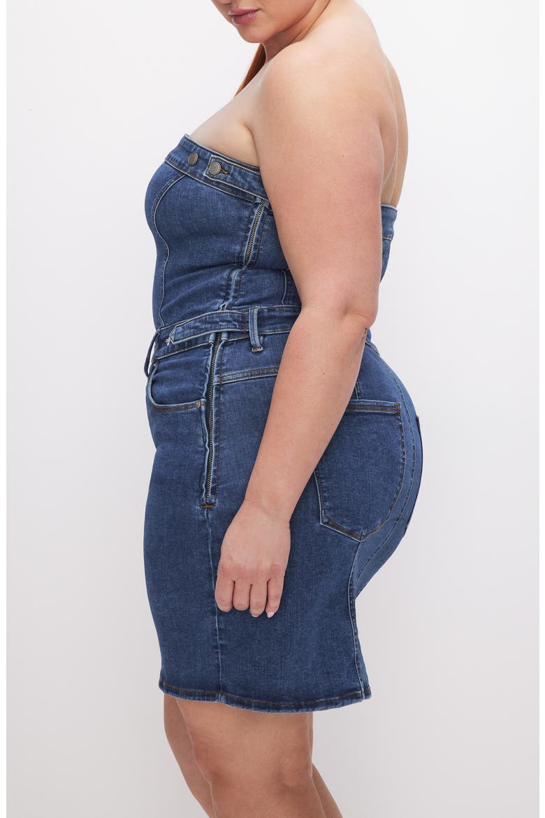 Denim Tube Minidress, Alternate, color, INDIGO594