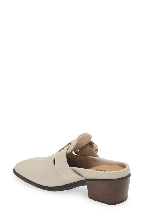 Naot Choice Mule In Soft Ivory Leather