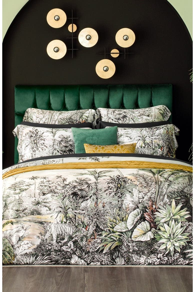 Ilbama Duvet cover, Alternate, color, Green