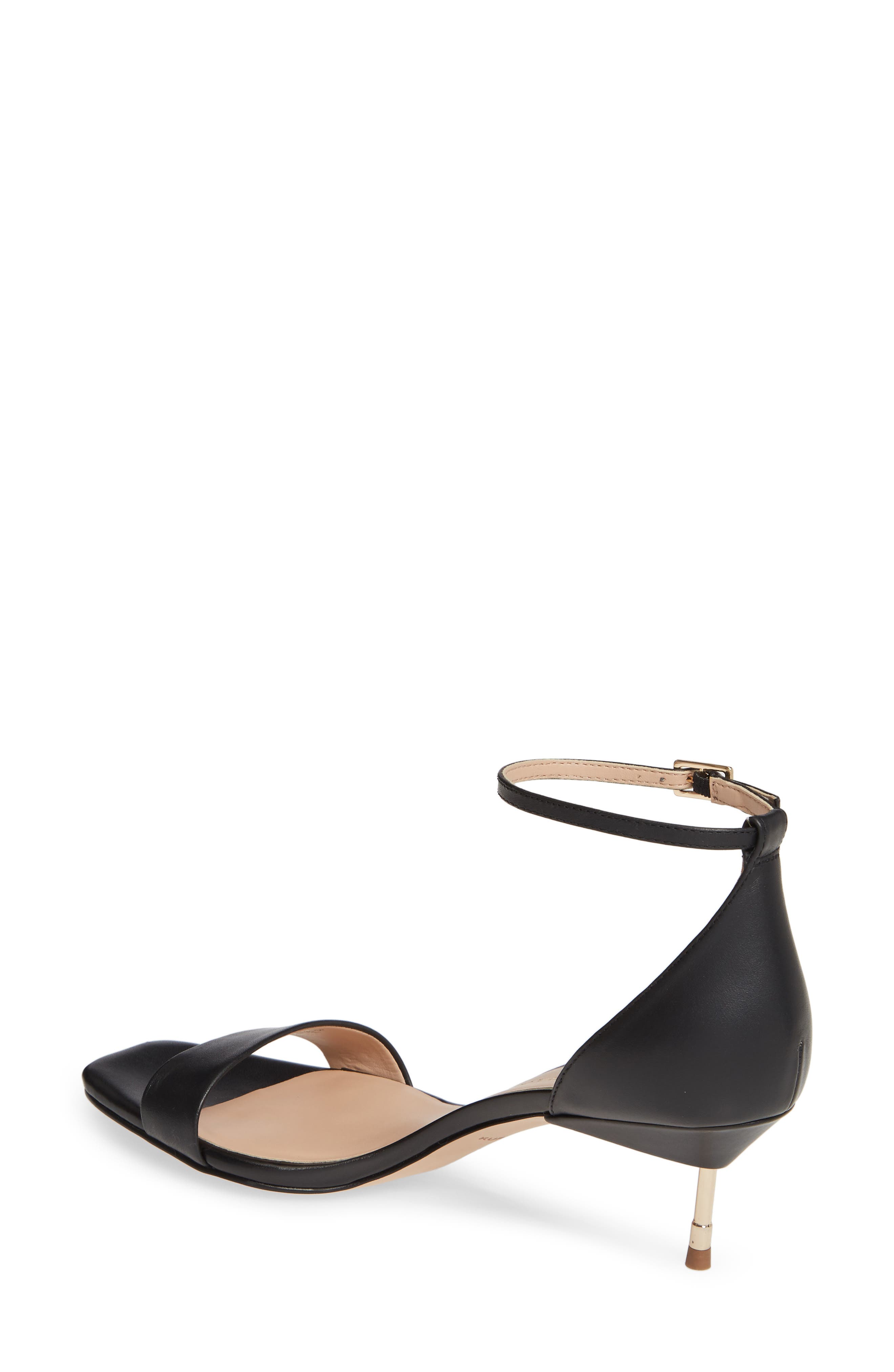 Birchin Halo Strap Sandal, Alternate, color, BLACK LEATHER