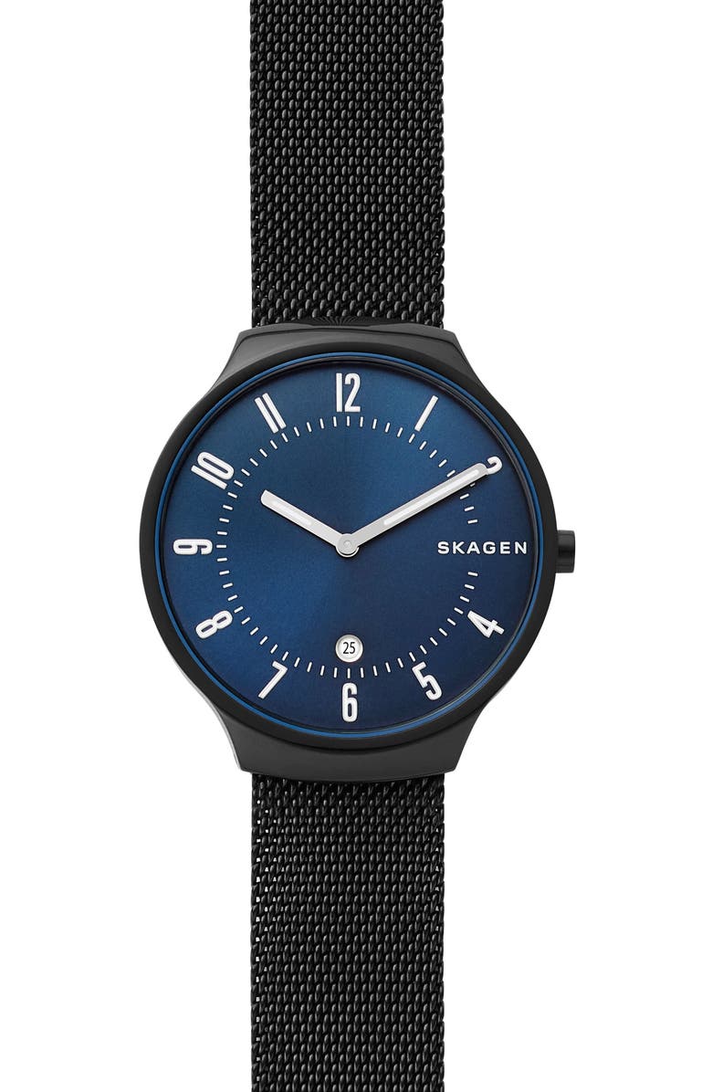 Skagen Grenen Mesh Strap Watch, 38mm, Main, color, 