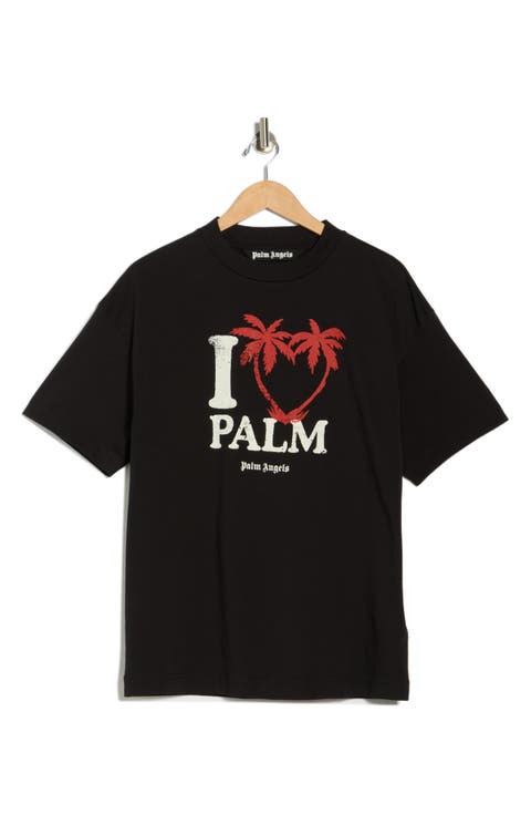 I Heart Palm Logo Graphic Cotton T-Shirt