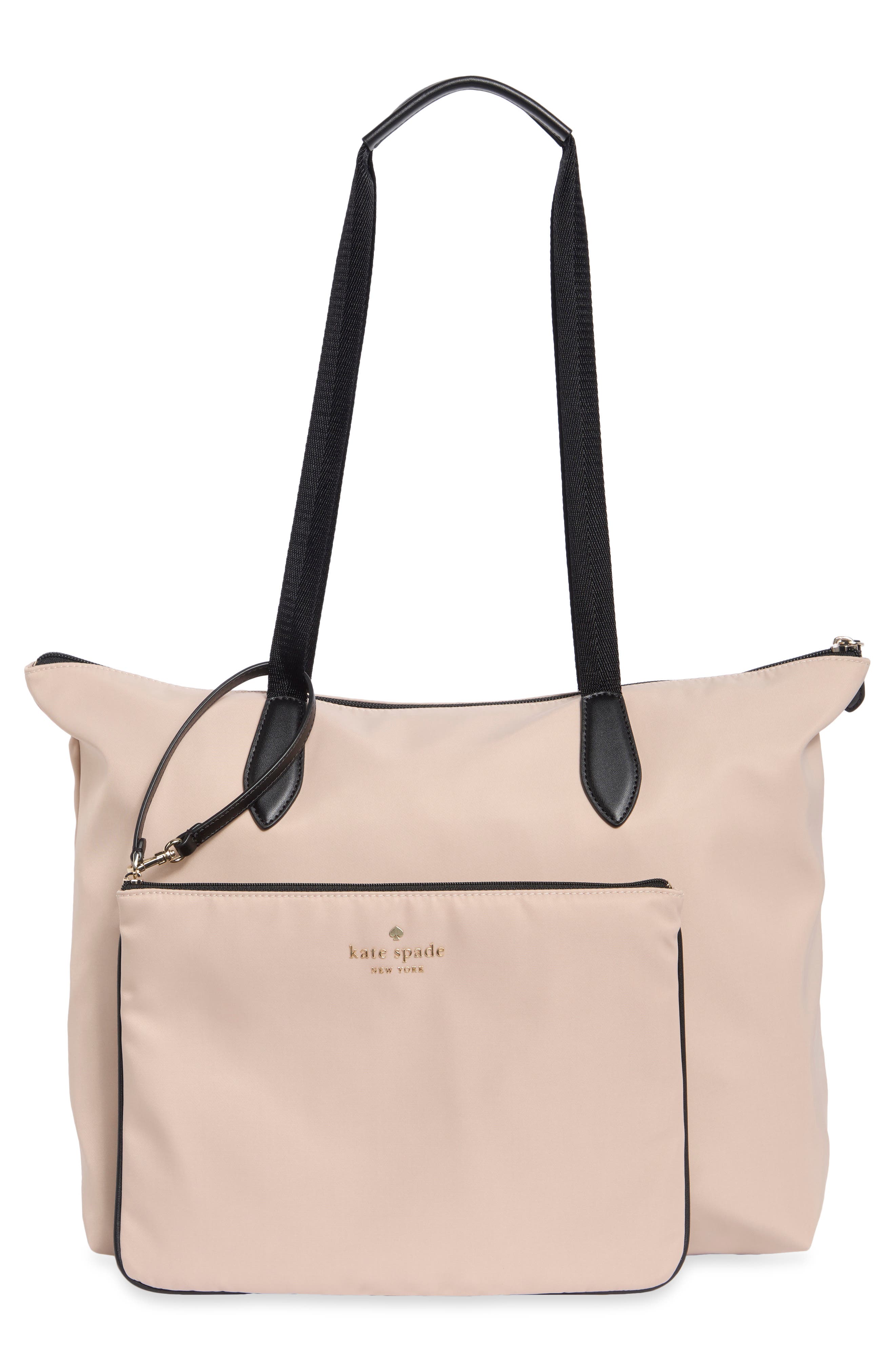 mel packable nylon tote, Alternate, color, WARM BEIGE MULTI