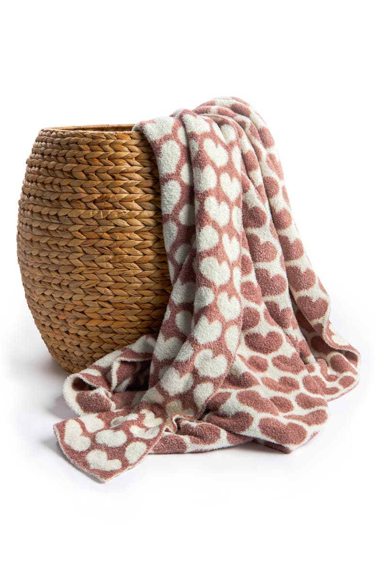 Little Giraffe Kids' Army Heart Throw Blanket, Alternate, color, 