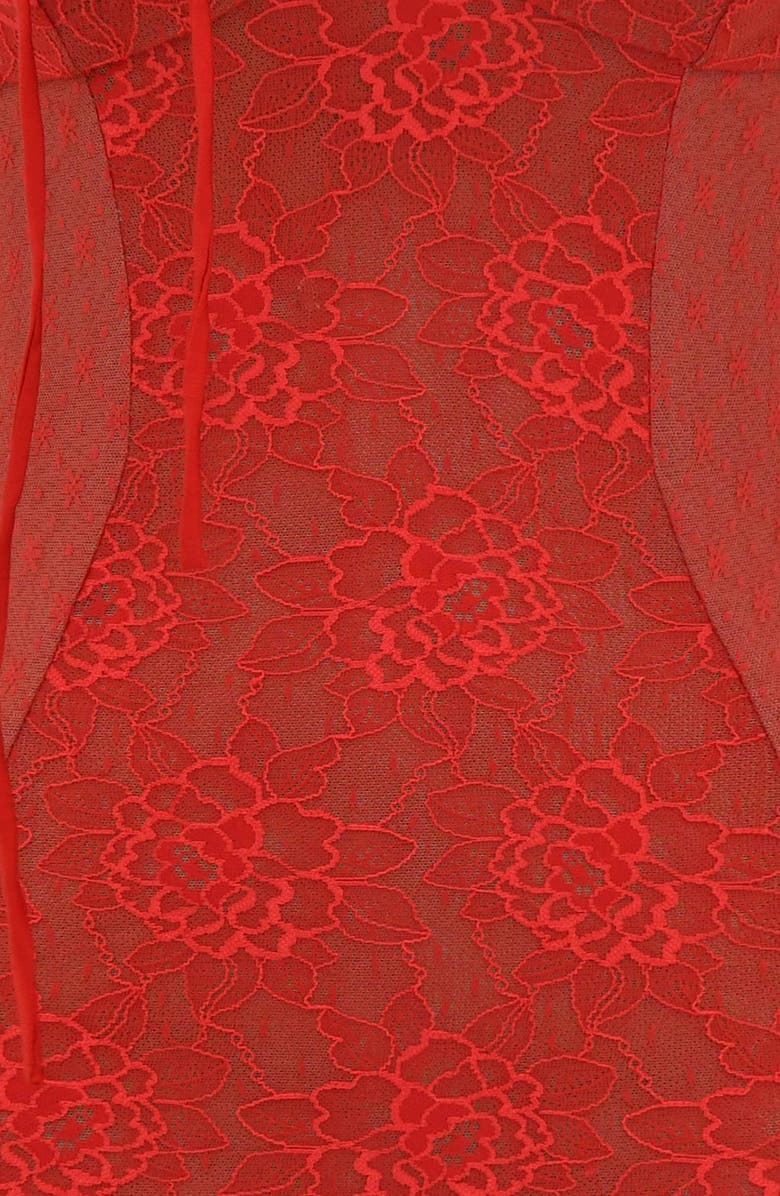 Mistress Rocks Ruffled Lace Cocktail Minidress, Alternate, color, 