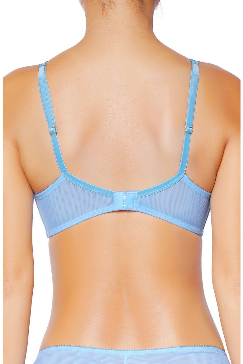 Poesie Underwire Unlined Bra, Alternate, color, SKY BLUE