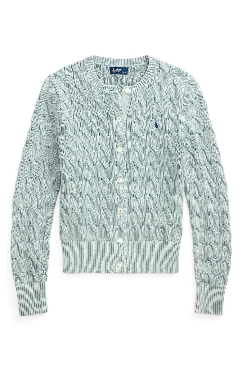 Polo Ralph Lauren Cable Cotton Cardigan, Alternate, color, 