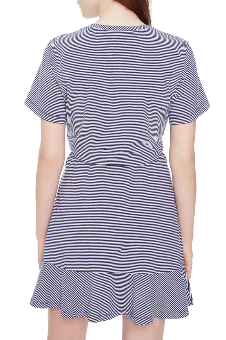 Annika Stripe Stretch Cotton Minidress, Alternate, color, TESSA STRIPE