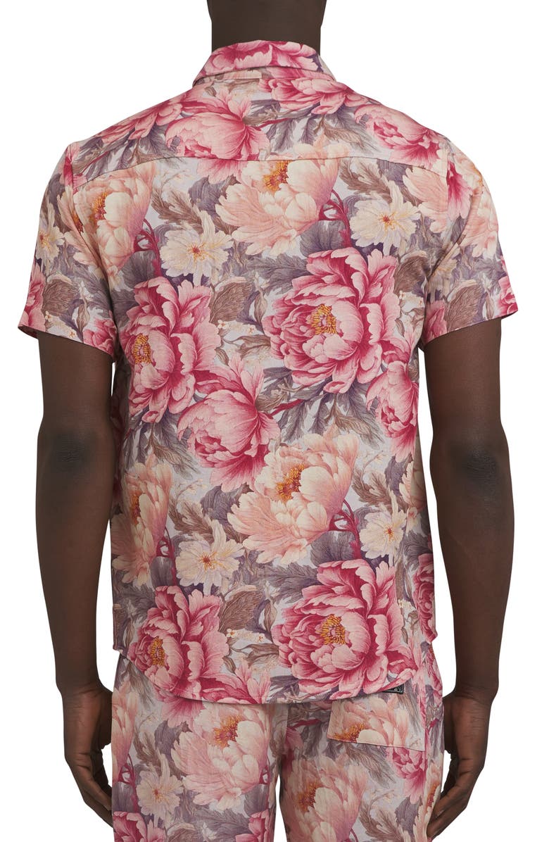 PRPS Floral Short Sleeve Button-Up Shirt, Alternate, color, 