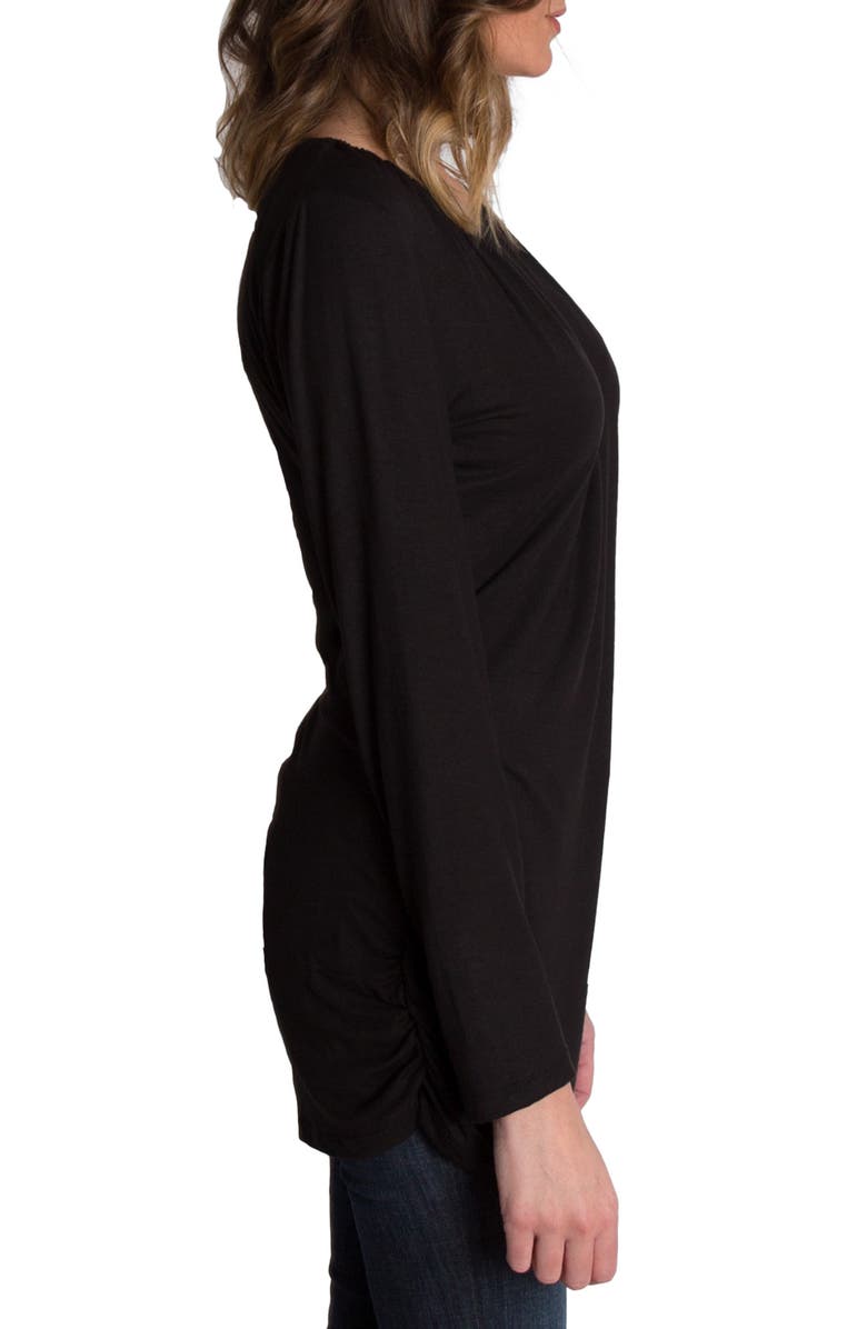 Udderly Hot Mama 'Luxe' Long Sleeve Nursing Tee, Alternate, color, 