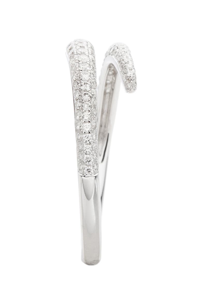 Micro Pavé Diamond Openwork Ring (Nordstrom Exclusive), Alternate, color, WHITE GOLD