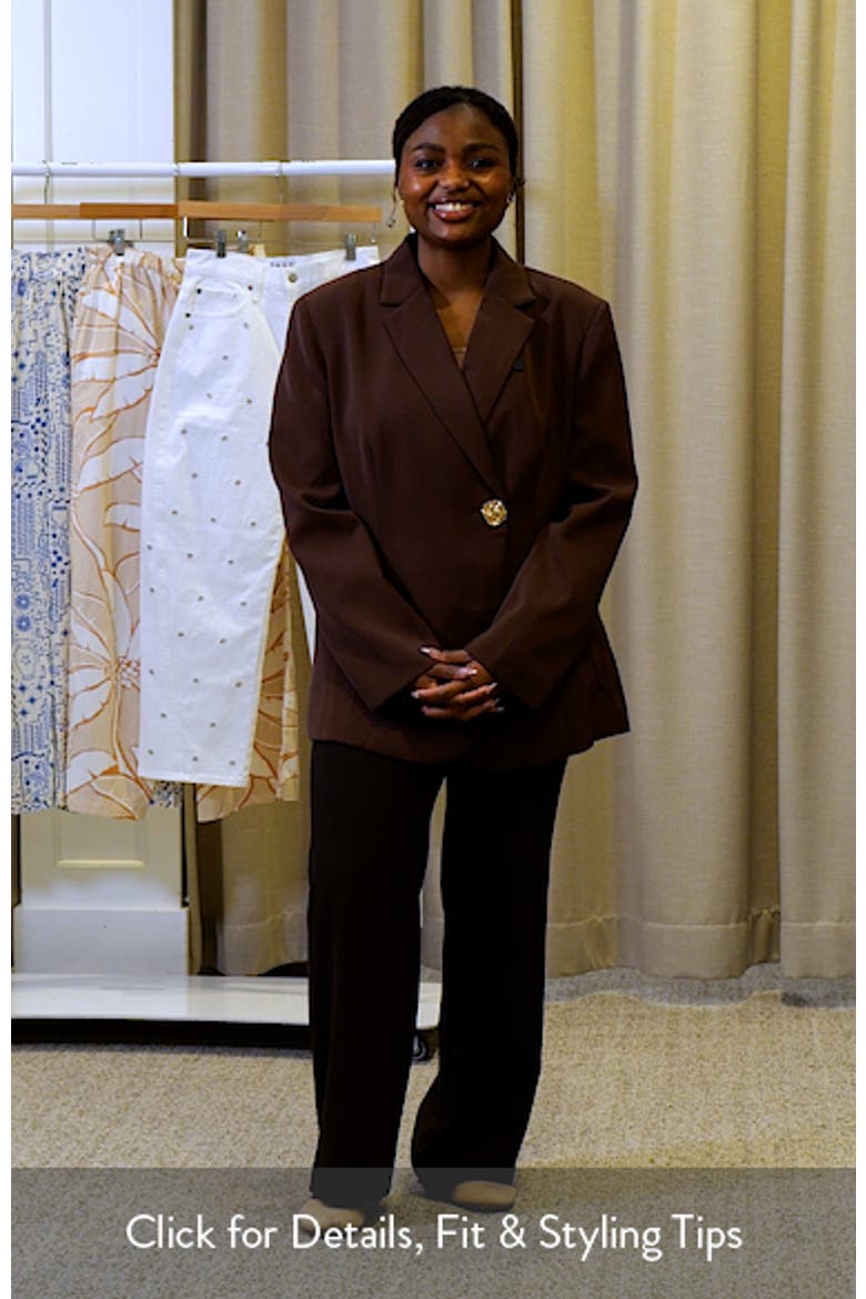 Leo One-Button Blazer video