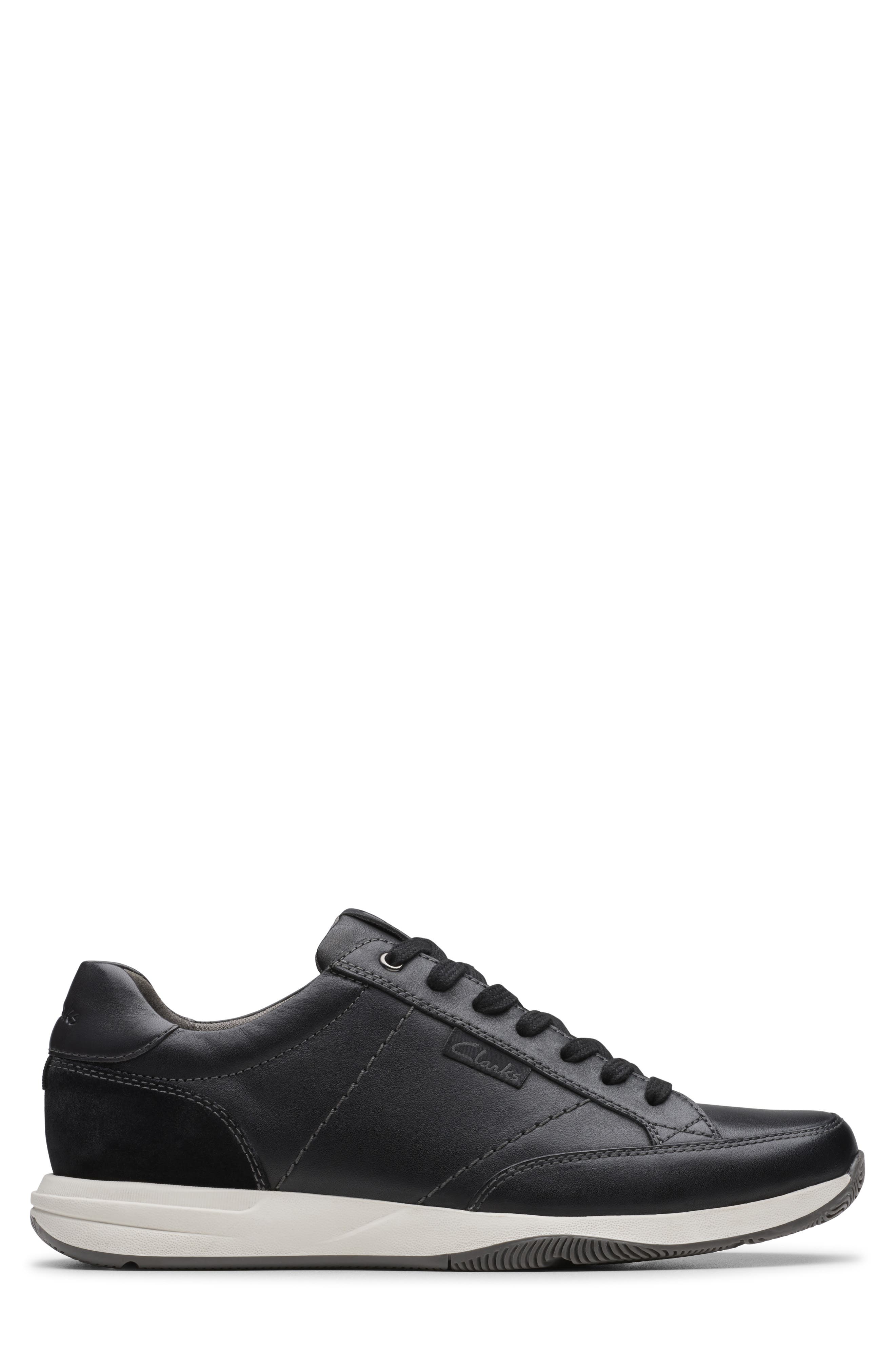Clarks<sup>®</sup> Townsview Sport Sneaker, Alternate, color, Black Leather