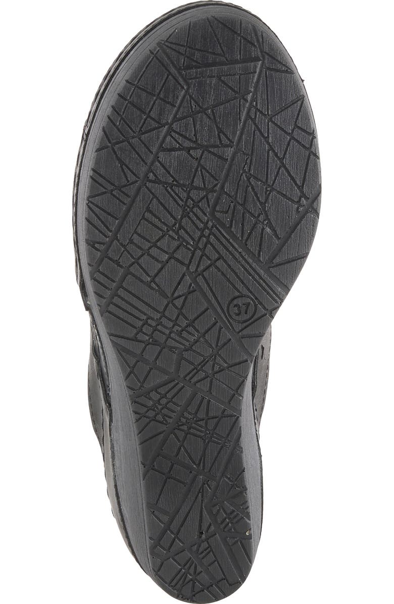 Flexus by Spring Step Dreiser Platform Wedge Slide Sandal, Alternate, color, Black