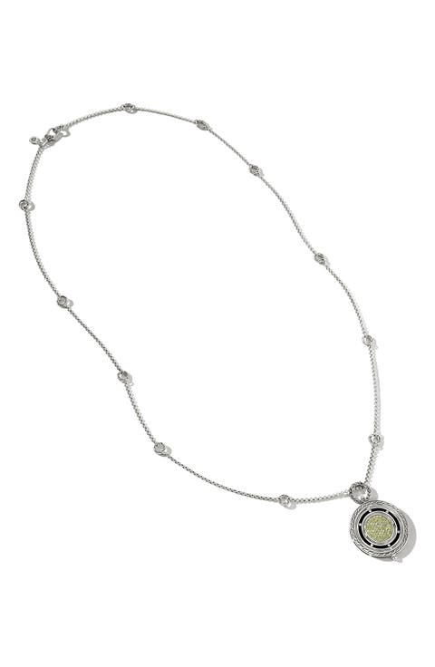 Moon Door Peridot Pendant Necklace