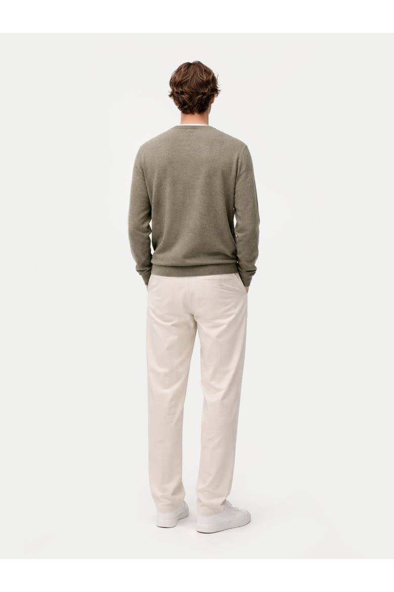 Essential Crewneck Cashmere Sweater, Alternate, color, vetiver