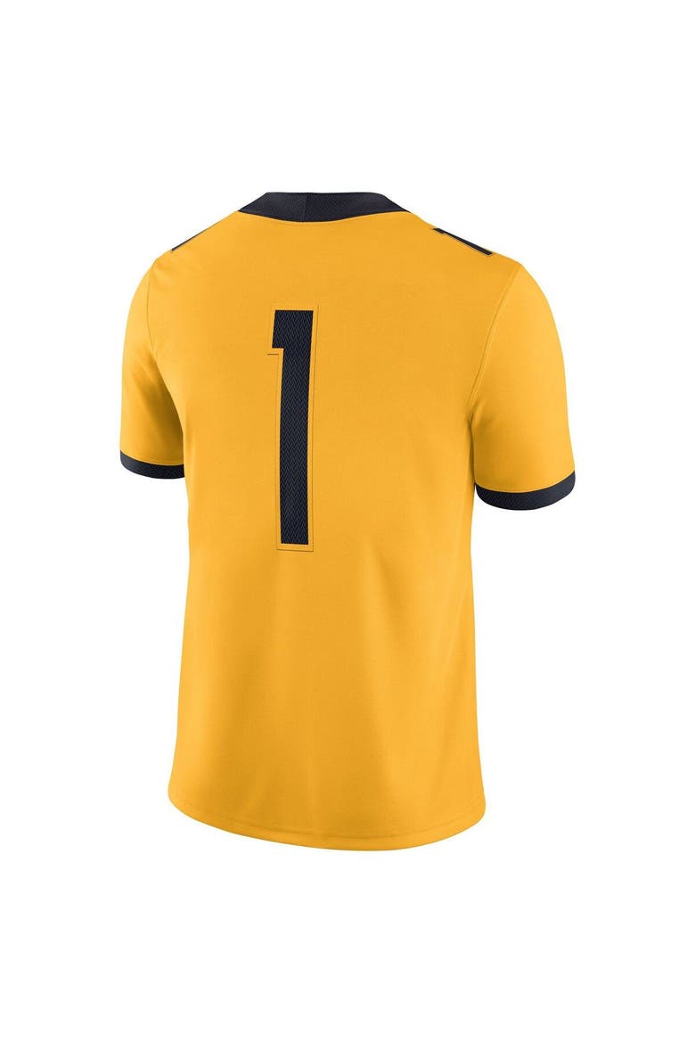 Men's Nike Gold West Virginia Mountaineers Alternate Game Jersey, Alternate, color, Gold