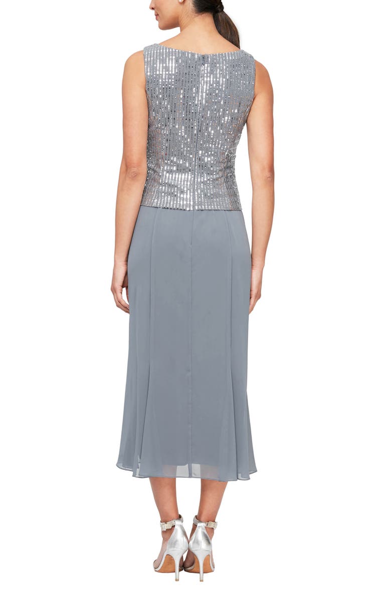 Alex Evenings Two-Piece Sequin & Chiffon Dress with Jacket, Alternate, color, 