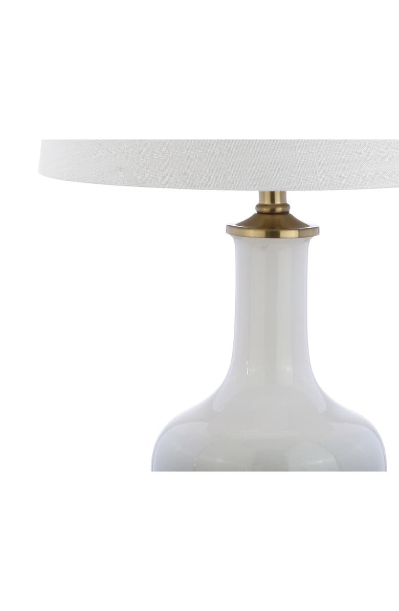 JONATHAN Y Gradient Ceramic/Brass LED Table Lamp, Alternate, color, White/Gray