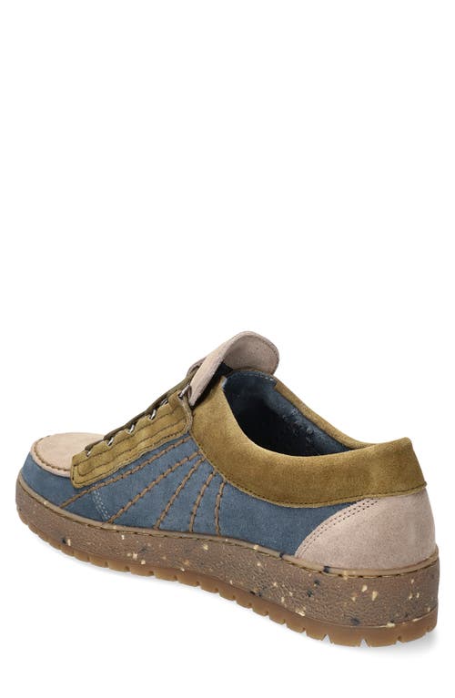 Mephisto Rainbow Sneaker In Denim Velour Multi